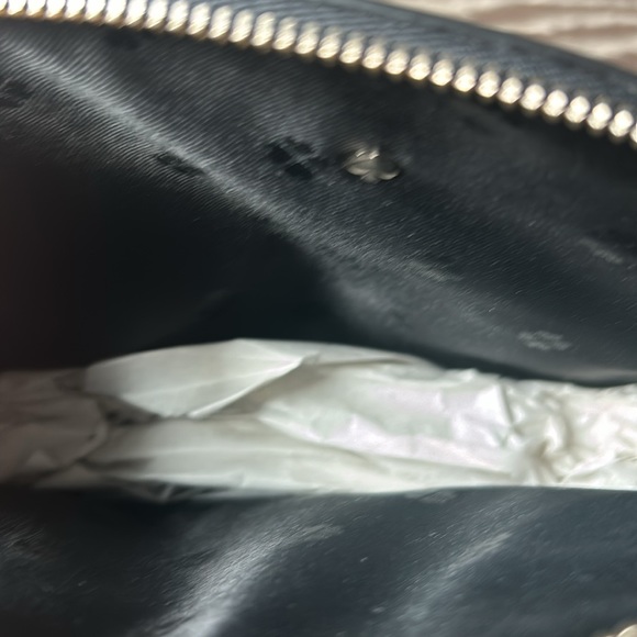 Kate Spade black with Metallic Polka Dot Double Zip Crossbody bag - Picture 7 of 7